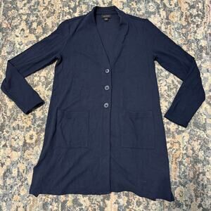 J.Jill Wearever Collection Navy Cardigan- XS Petite
